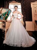 vestido de casamento c/ apliques e cristaisRef;XL14021205