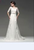 vestido de noiva Mais belo 2014 Renda FishRef:XL12112709