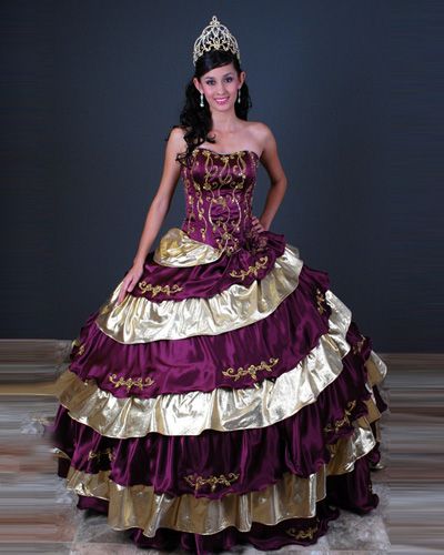 Vestido  15 anos Beleza do Ouro(Dnoc)Ref- SKU:A3196000ZR