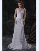 Vestido Noiva Contas Setin c/ rendas decote V Ref:XL13030605