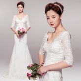 Vestido de noiva Sereia linha 2014 Primavera Ref : XL021225